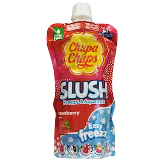 Chupa Chups | Slush Freeze & Squeeze cu aroma de capsuni 250ml