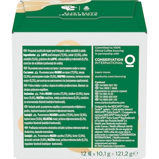 Starbucks | Cafea Caffe Latte, 12 capsule