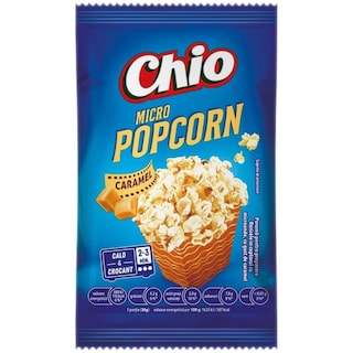 Chio | Popcorn pentru microunde cu aroma de caramel 90g