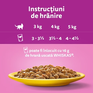 Whiskas | Hrana umeda petnru pisici, cu pasare in sos 12x85g