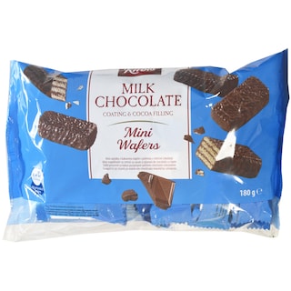 Kitbis | Mini-napolitane cu crema cu cacao si glazura de ciocolata cu lapte 180g