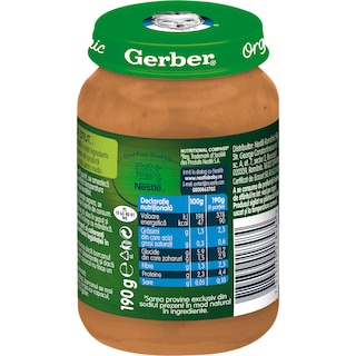 Gerber | Piure bio legume cu vitel si cartofi 190g
