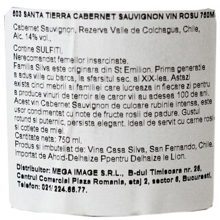 Santa Tierra | Vin rosu Cabernet Sauvignon 0.75L