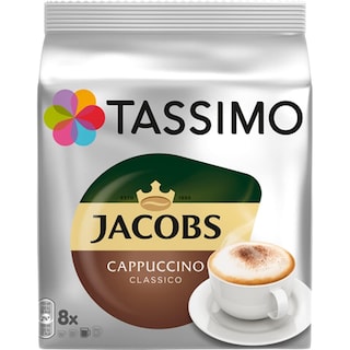 Tassimo | Jacobs | Cafea Cappuccino Classico, 2x8 capsule