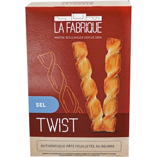 La Fabrique | Foietaje crocante rasucite cu unt si sare 100g