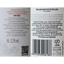 Purcari | Vin alb sec Traminer 0.75L