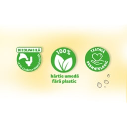 Zewa | Hartie igienica umeda Almond Milk, 42 bucati