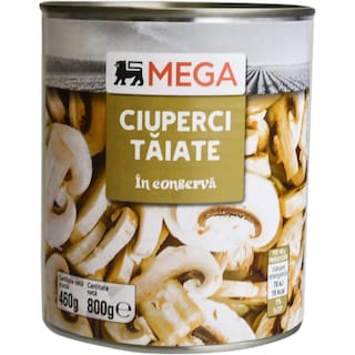 MEGA | Ciuperci taiate in conserva 800g