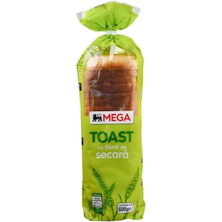 MEGA | Paine toast cu faina de secara 600g