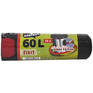 Wastey’s | Saci menajeri cu banda elastica 60L, 10 bucati