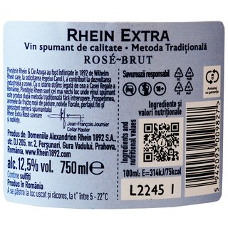 Rhein | Vin spumant Extra Rose Brut 0.75L