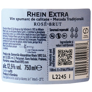 Rhein | Vin spumant Extra Rose Brut 0.75L
