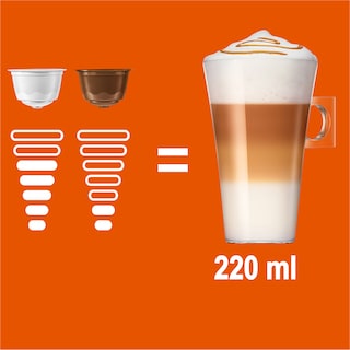 Nescafe | Dolce Gusto | Cafea Latte Macchiato Caramel, 8 bauturi, 16 capsule