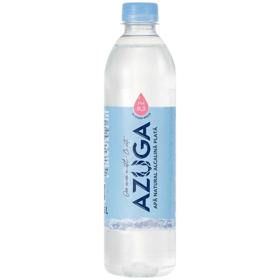 Apa de izvor natural alcalina plata 0.5L