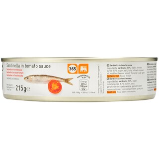 365 | Sardine in sos de tomate 215g