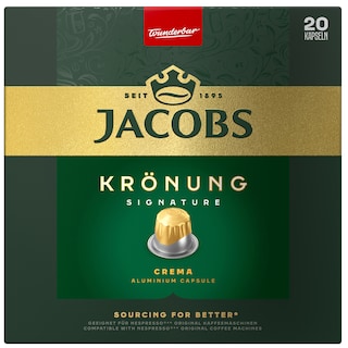 Jacobs | Kronung | Cafea Kronung Crema, 20 capsule