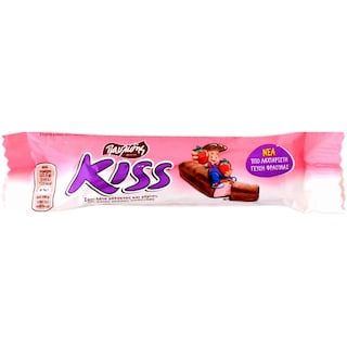 Kiss | Ciocolata cu crema cu aroma de capsuni 26g