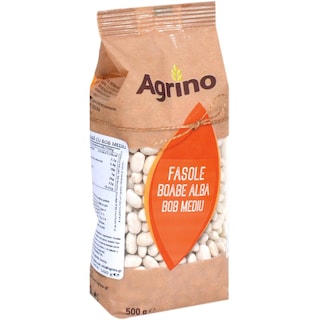 Agrino | Fasole boabe alba bob mediu 500g