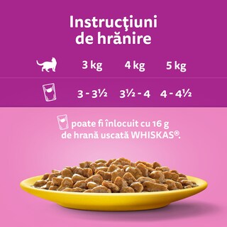 Whiskas | Hrana umeda pentru pisici, cu pasare in sos 4x85g