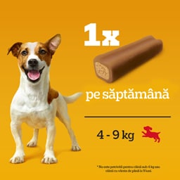 Pedigree | Jumbone | HraNa complementara pentru caini, cu aroma de vita si pasare, 4 buc, 160g