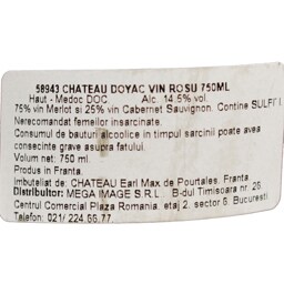 Chateau Doyac | Vin rosu 0.75L