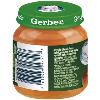 Gerber | Piure bio cu mar, caisa si piersica 125g