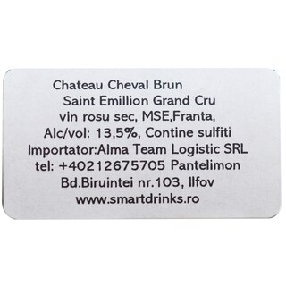 Chateau  Cheval | Vin rosu cupaj Merlot, Cabernet Sauvignon, Cabernet Franc 0.75L