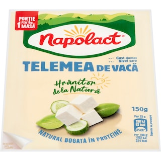 Napolact | Telemea cu gust domol din lapte de vaca 150g