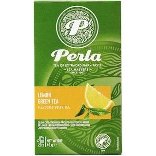 Perla | Ceai verde cu aroma de lamaie 20x2g