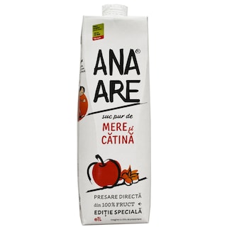 Ana Are | Suc de mere si catina 100% natural 1L