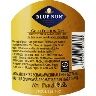 Blue Nun | Bautura spumoasa aromatizata 24K Gold Edition 0.75L