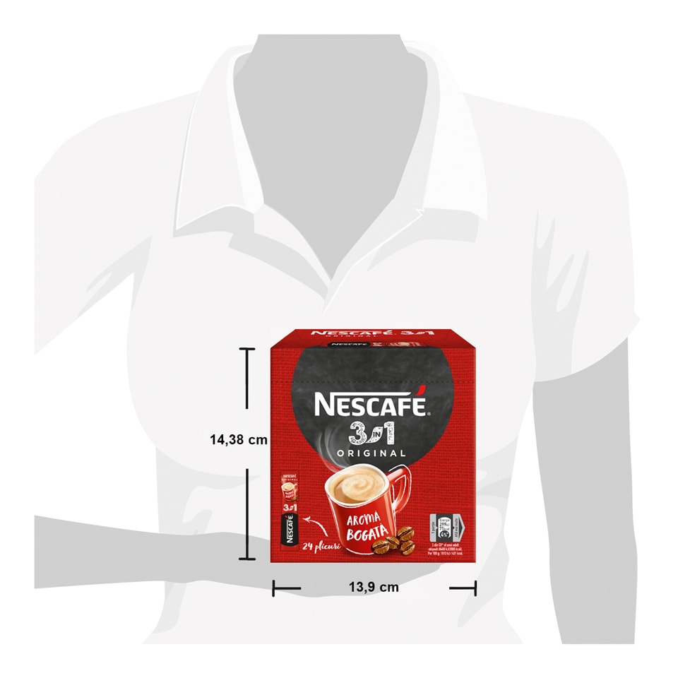 Nescafe | Specialitate Cafea NESCAFE 3in1 Original 15g | Mega-image