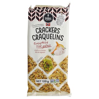 Sigdal Bakeri | Crackers cu ceapa si usturoi 120g