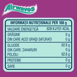 Airwaves | Guma de mestecat Cool Cassis 84g