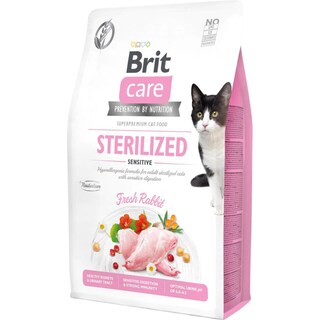 Brit Care | Hrana uscata pentru pisici Cat Grain-Free Sterilized Sensitive 2kg