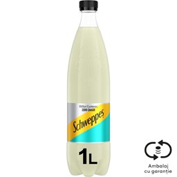 Schweppes | Apa tonica Bitter Lemon Zero Zahar 1L
