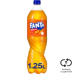 Fanta | Bautura racoritoare carbogazoasa cu suc de portocale 1.25L