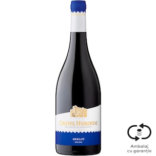 Castel Huniade | Vin rosu demisec Merlot 0.75L