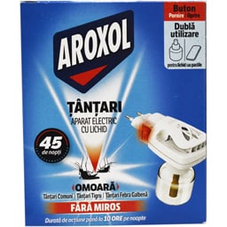 Aroxol | Aparat electric cu lichid impotriva tantarilor 35ml
