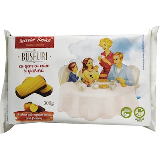 Secretul Bunicii | Buseuri cu gem cu caise si glazura 300g