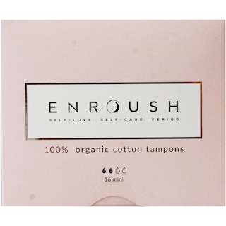 Enroush | Tampoane din bumbac, Mini, 16 bucati