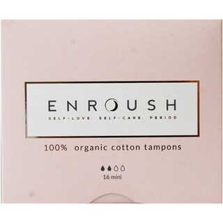 Enroush | Tampoane din bumbac, Mini, 16 bucati