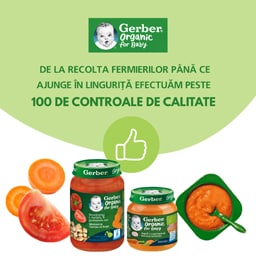 Gerber | Piure bio cu pere si prune 90g