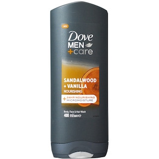 Dove Men+Care | Gel de dus Sandalwood + Vanilla 400ml