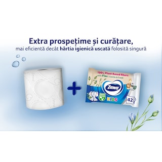 Zewa | Hartie igienica umeda pentru copii, 42 bucati