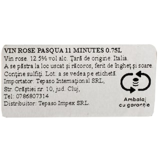 Famiglia Pasqua | 11 Minutes | Vin roze  0.75L