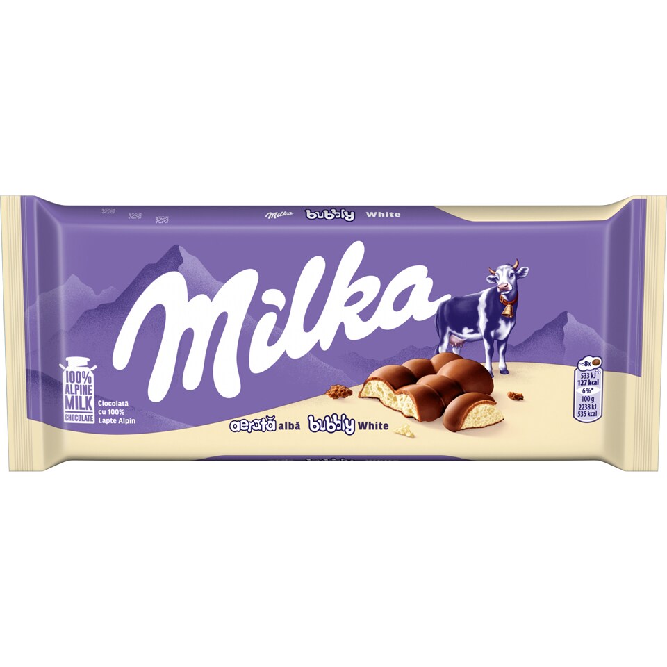 Ciocolata aerata alba 95g