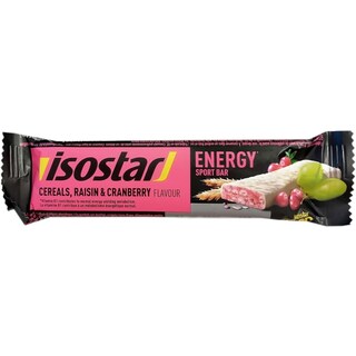 Isostar | Baton Energy cu cereale, stafide si merisoare 40g