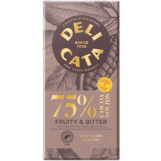 Delicata | Ciocolata neagra 75% cacao 100g
