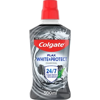 Colgate | Apa de gura Plax White + Charcoal 500ml